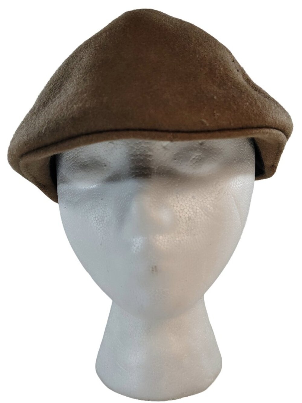 Men's Vintage 90's Large Light Brown Lake Of The Isles Branded Scally Cap